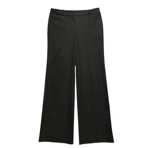 Ann Taylor Women's Black Signature Mid-Rise Flare 32" Inseam Career Pants SZ 4